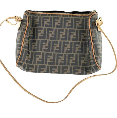 fendi zucca brown|Fendi zucca vintage.